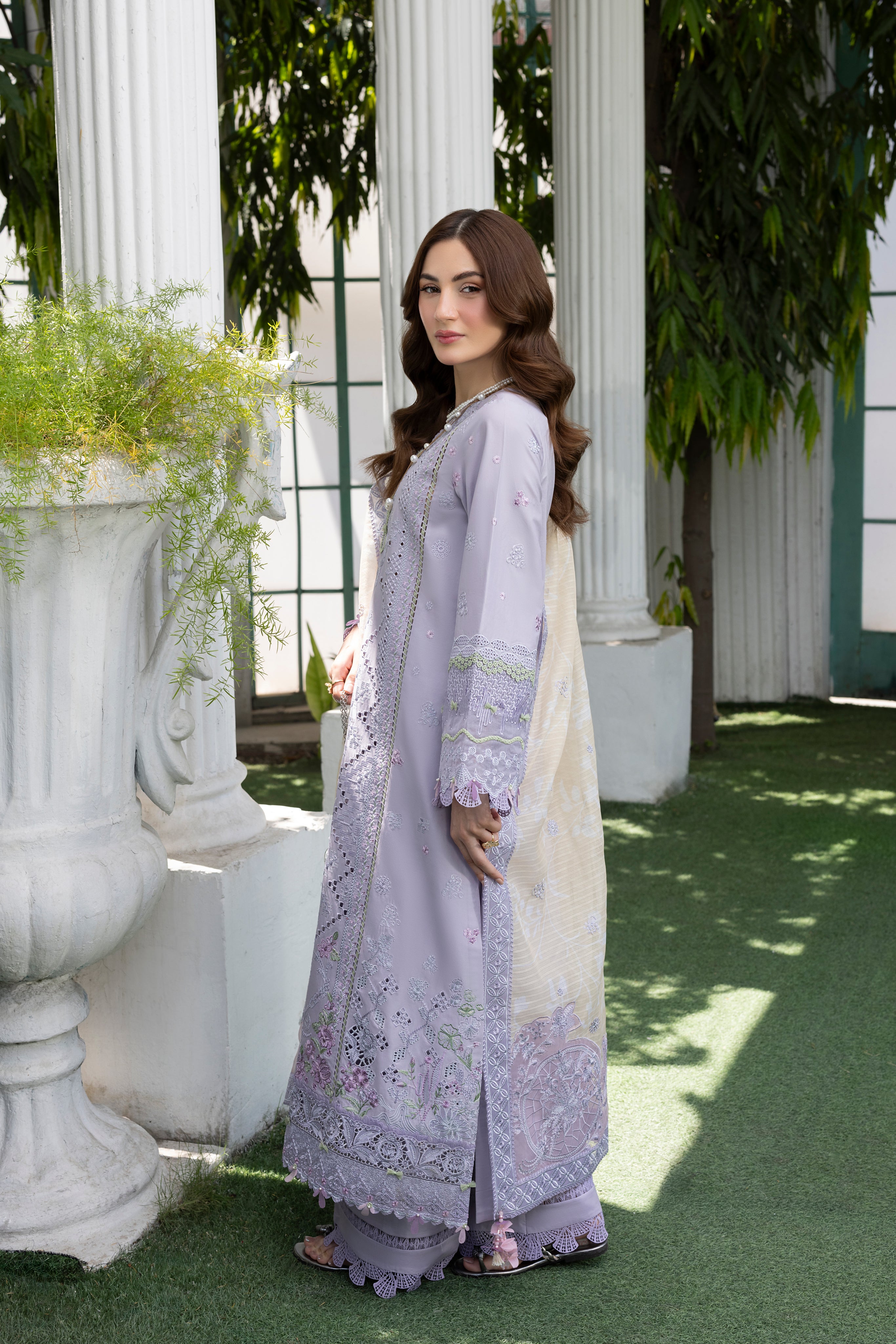 LAVENDER-LAWN EMBROIDERED-MBN-04
