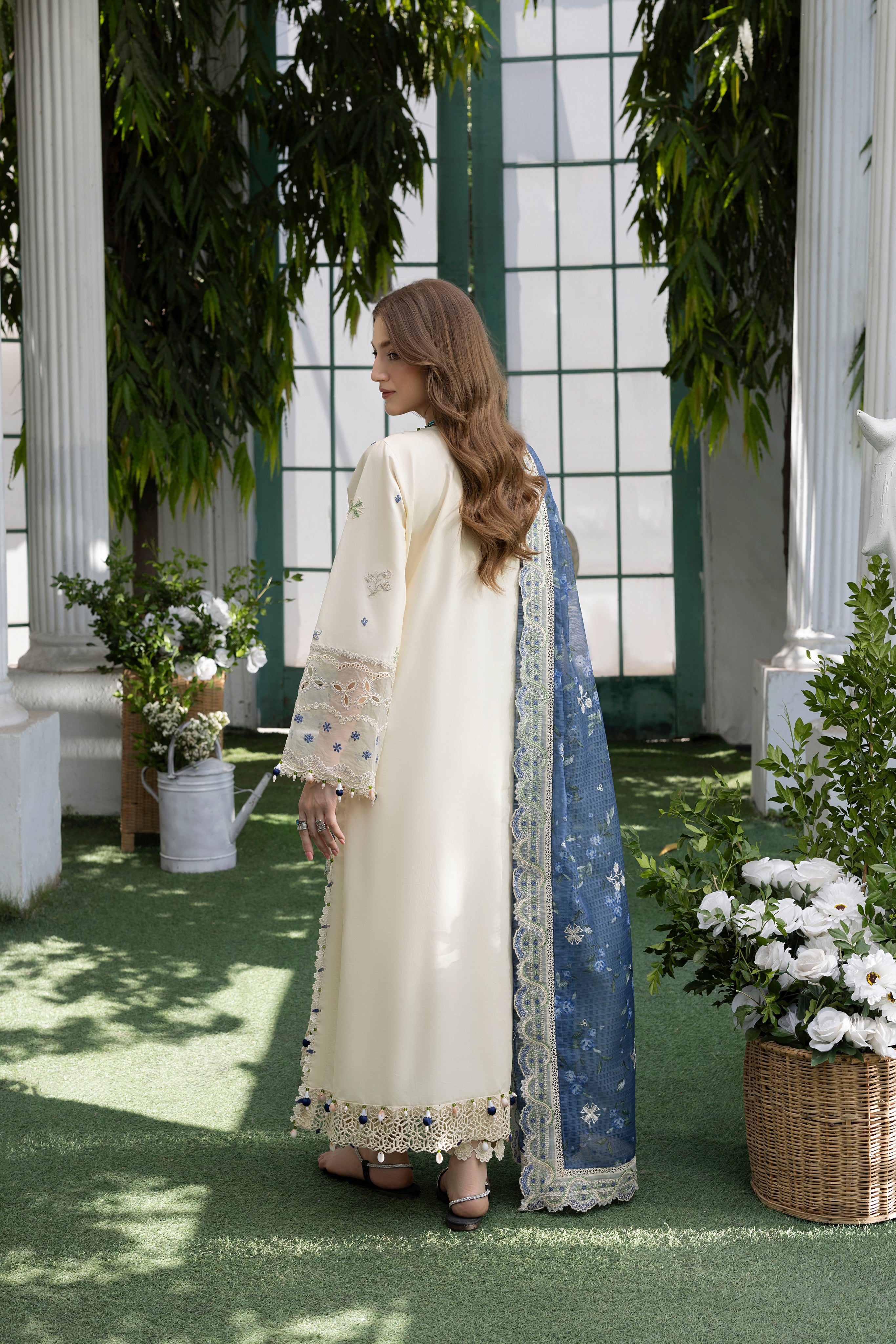 SNOW DROP--LAWN EMBROIDERED-MBN-03