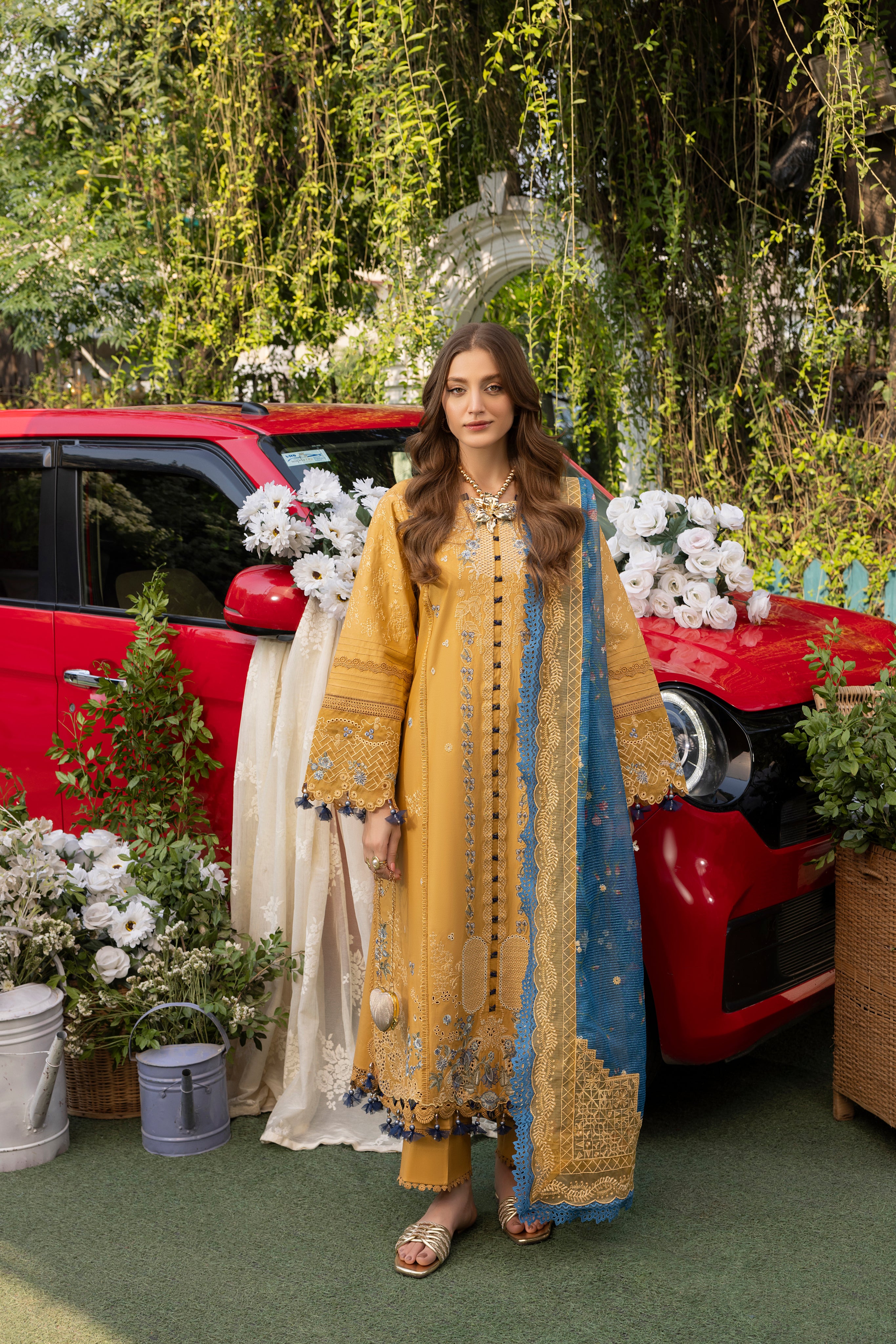FLORENCE-LAWN EMBROIDERED-MBN-02