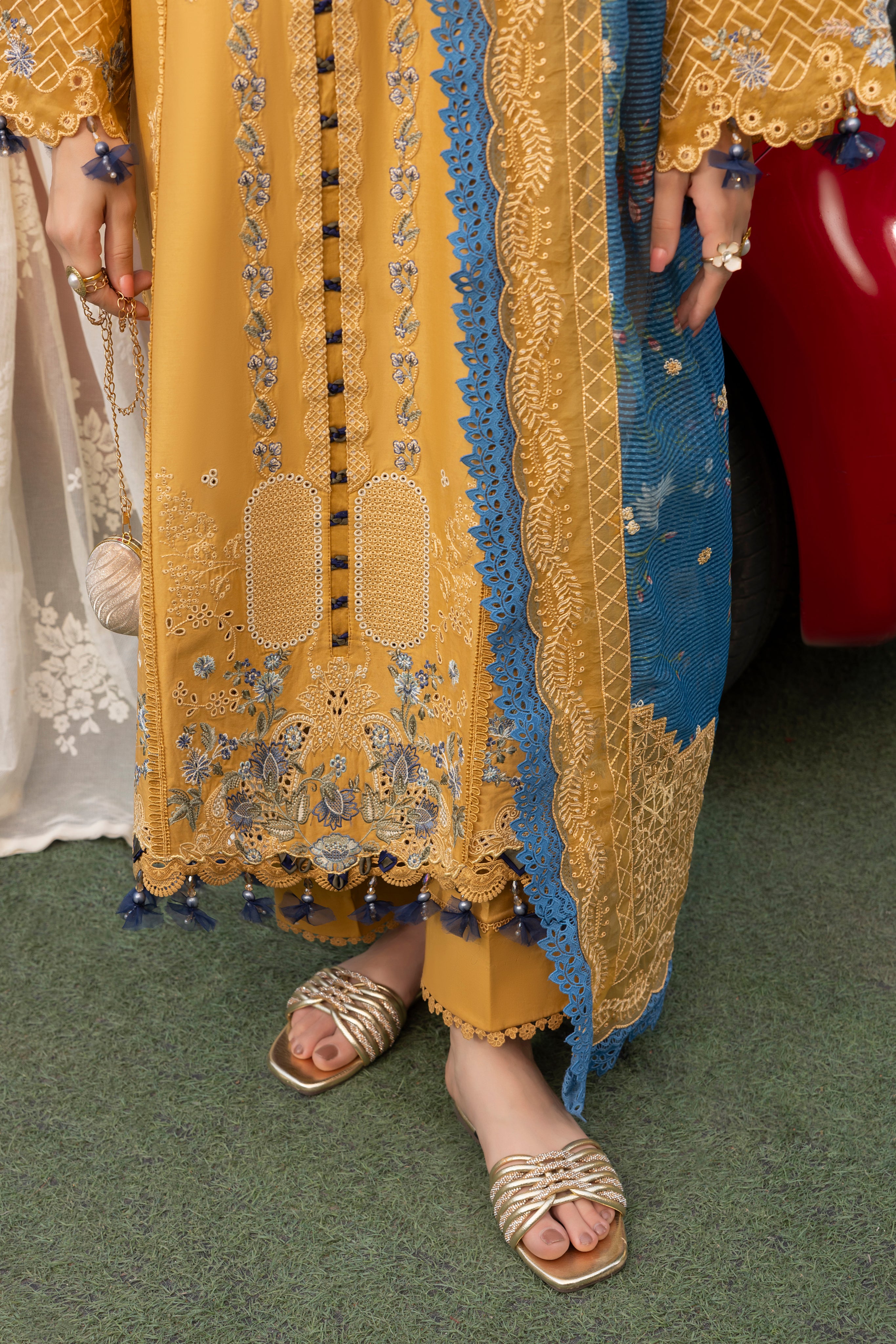 FLORENCE-LAWN EMBROIDERED-MBN-02