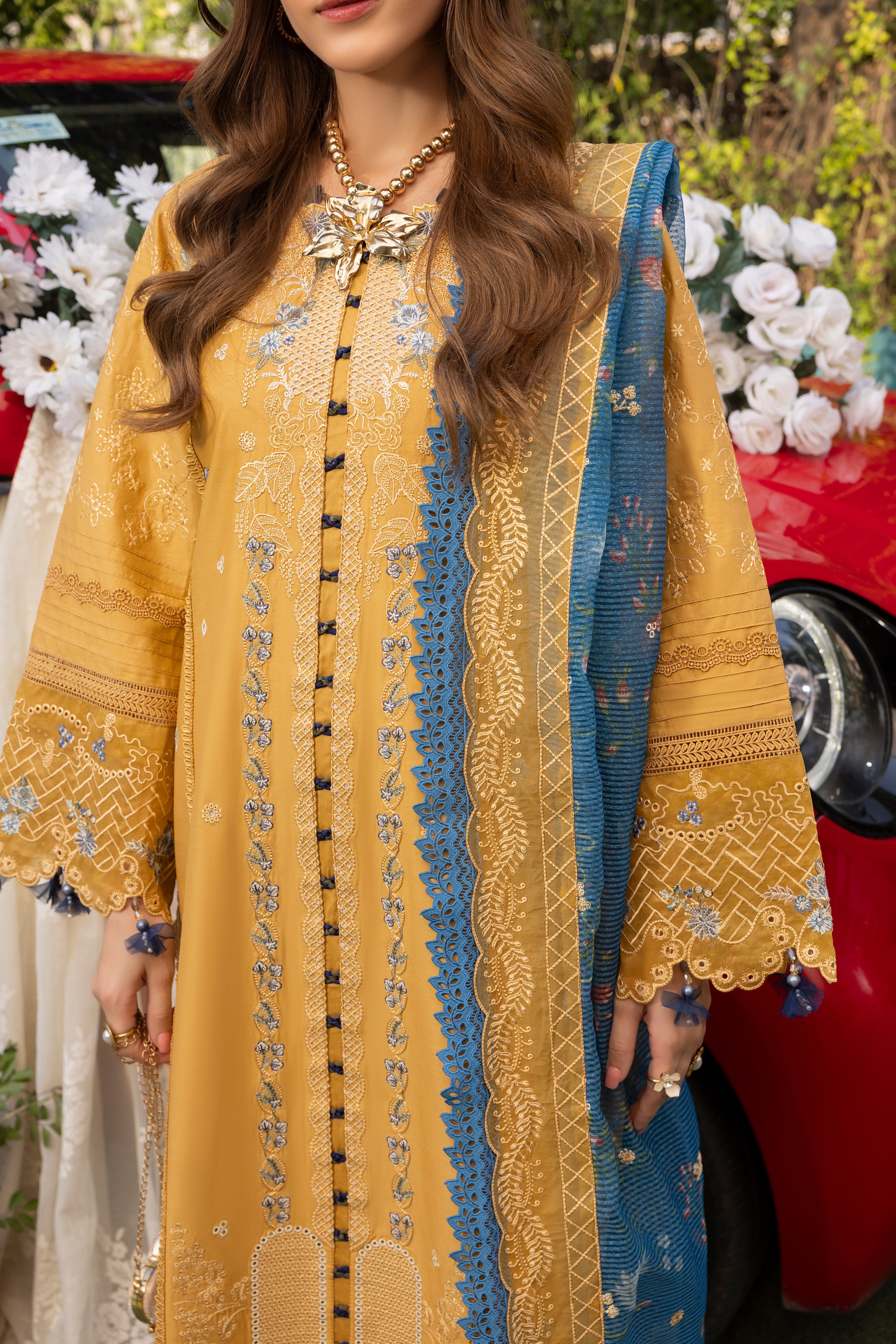 FLORENCE-LAWN EMBROIDERED-MBN-02
