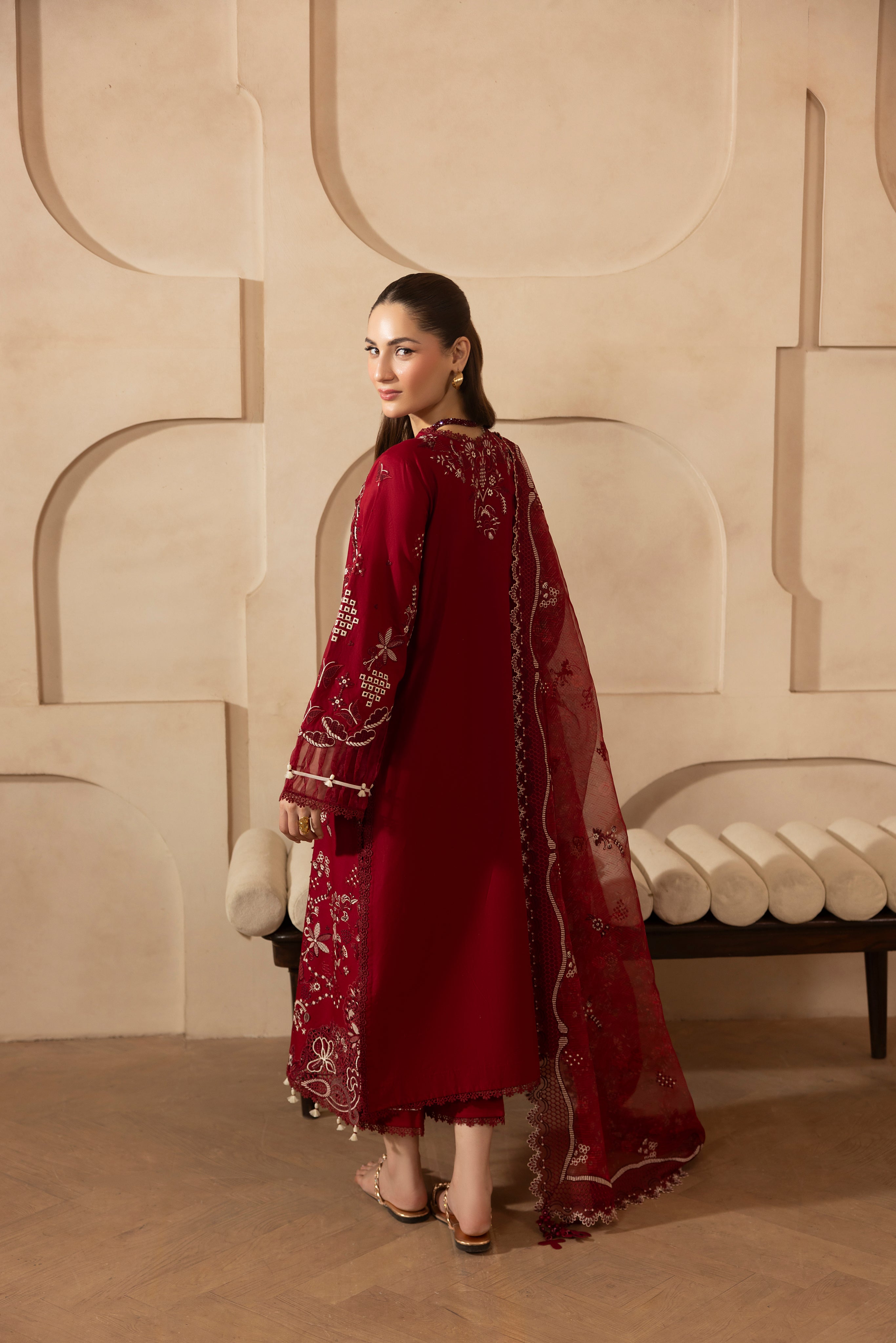 MARIGOLD-LAWN EMBROIDERED-MBN-09
