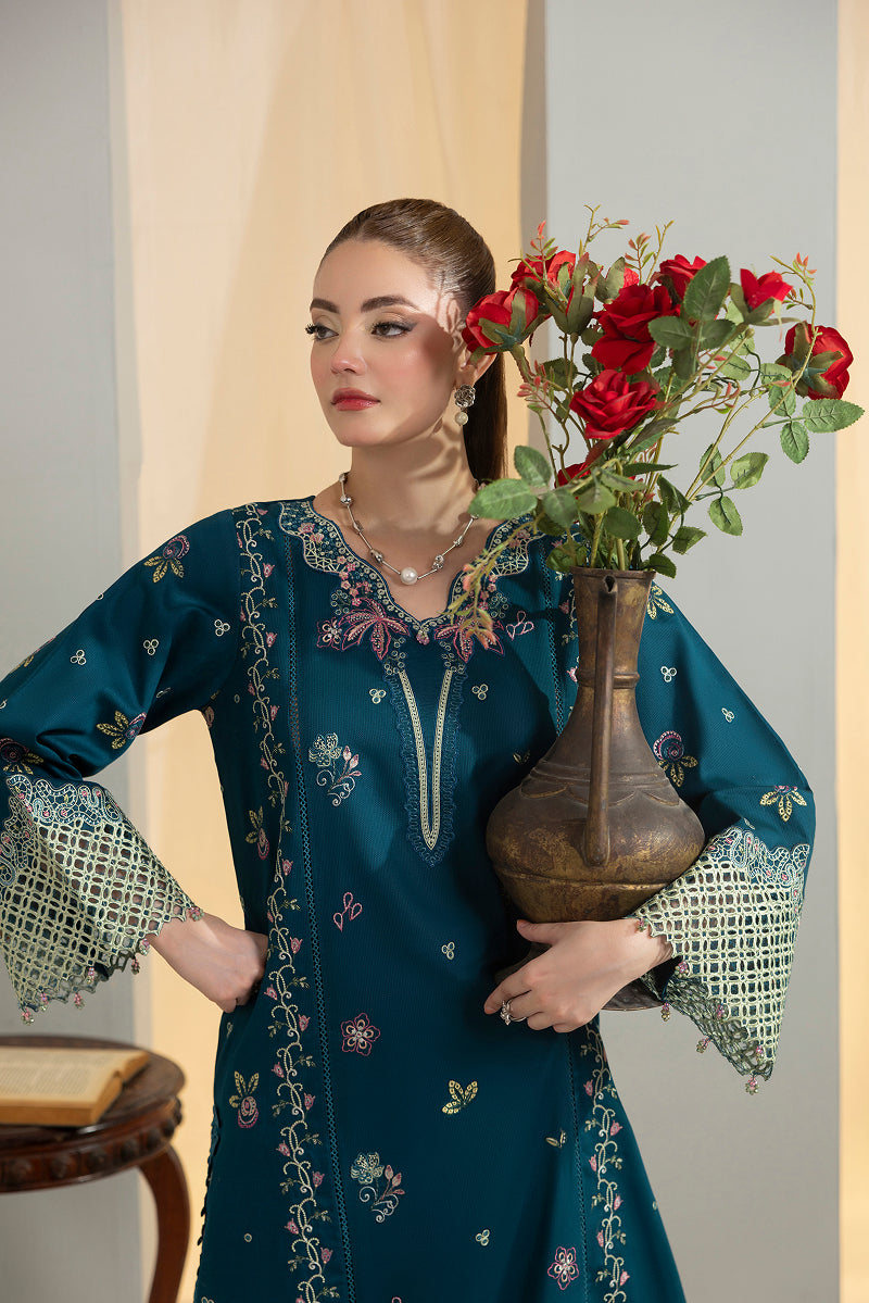 SIREN-CAMBRIC COTTON EMBROIDERED-