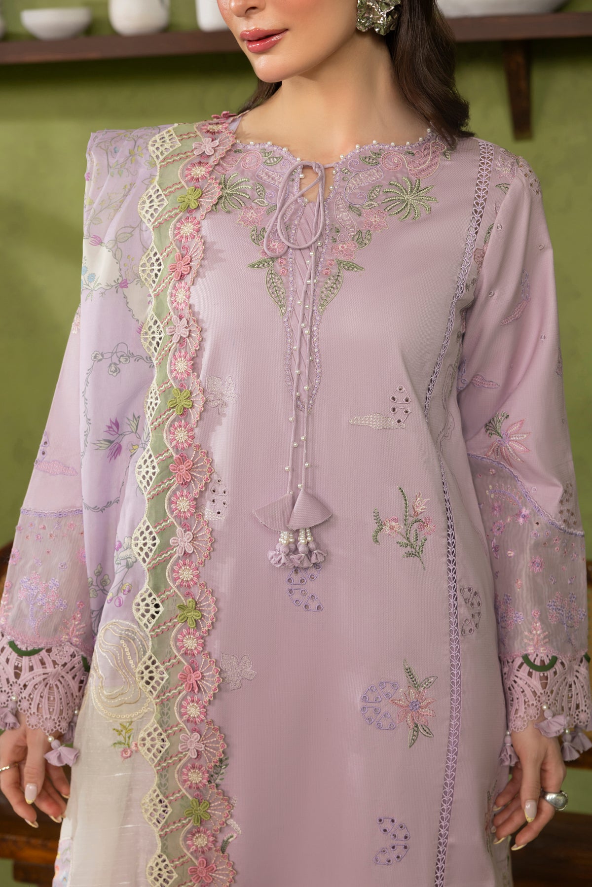 ORCHID -CAMBRIC COTTON EMBROIDERED-10021