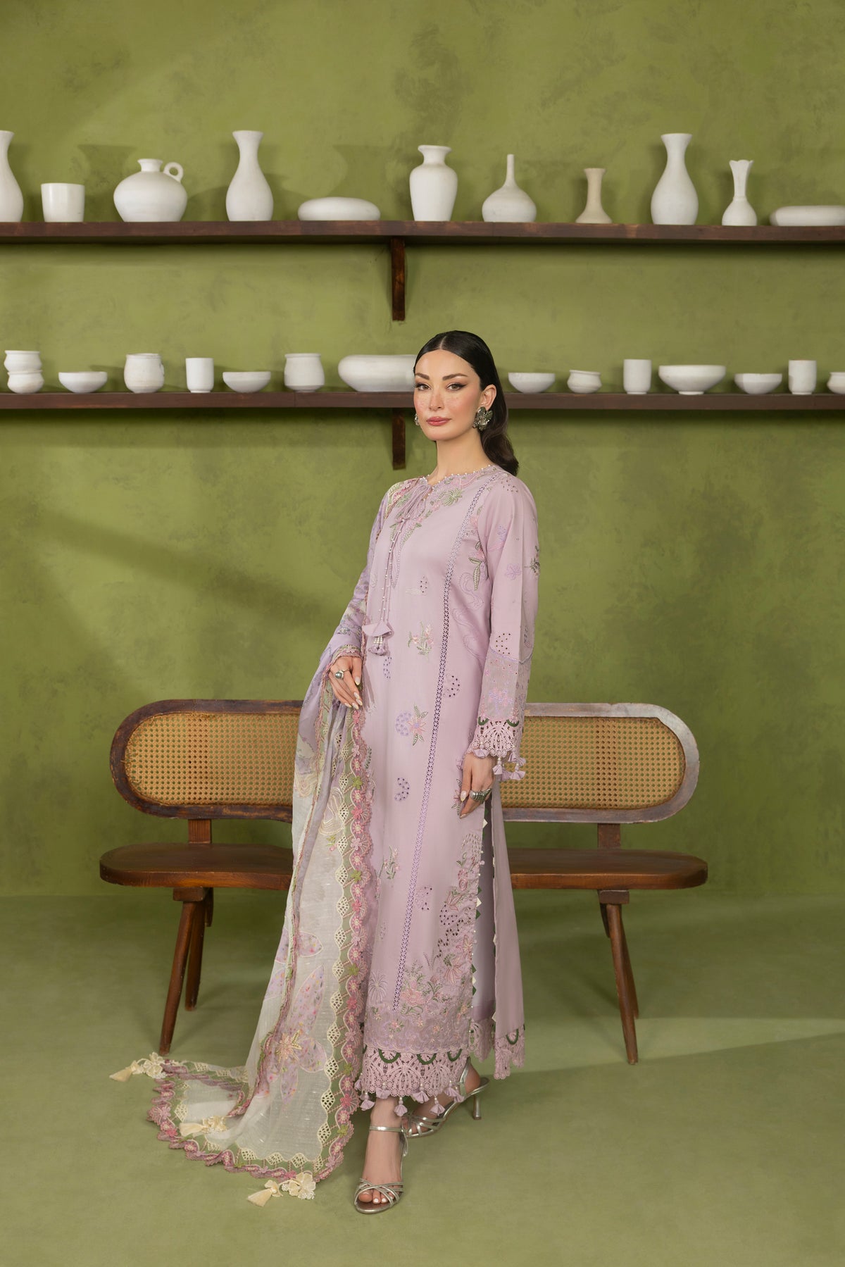 ORCHID -CAMBRIC COTTON EMBROIDERED-10021