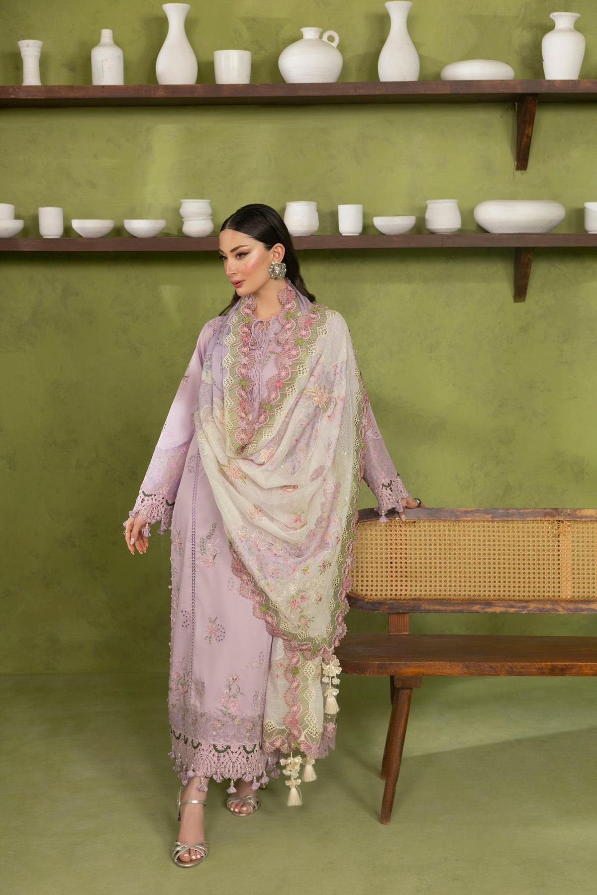 ORCHID -CAMBRIC COTTON EMBROIDERED-10021