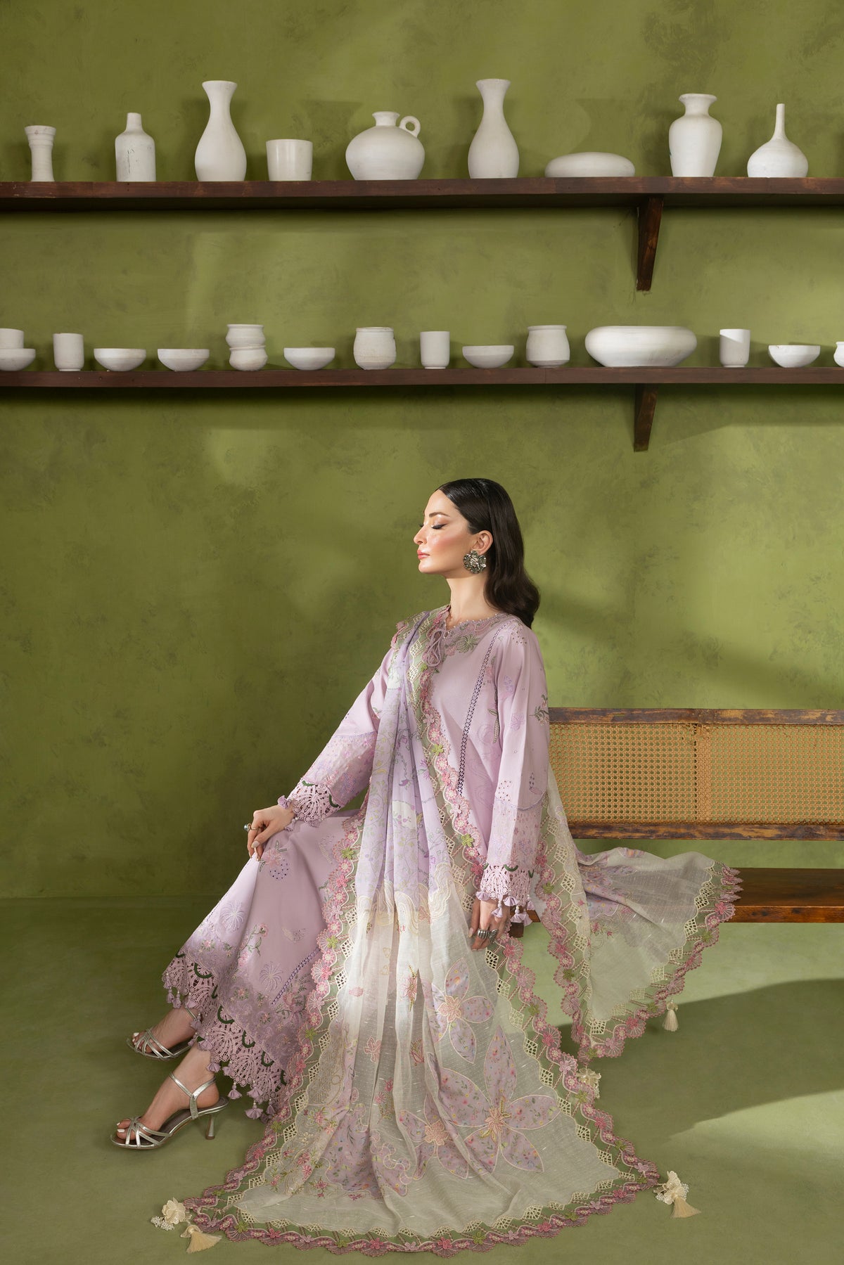ORCHID -CAMBRIC COTTON EMBROIDERED-10021