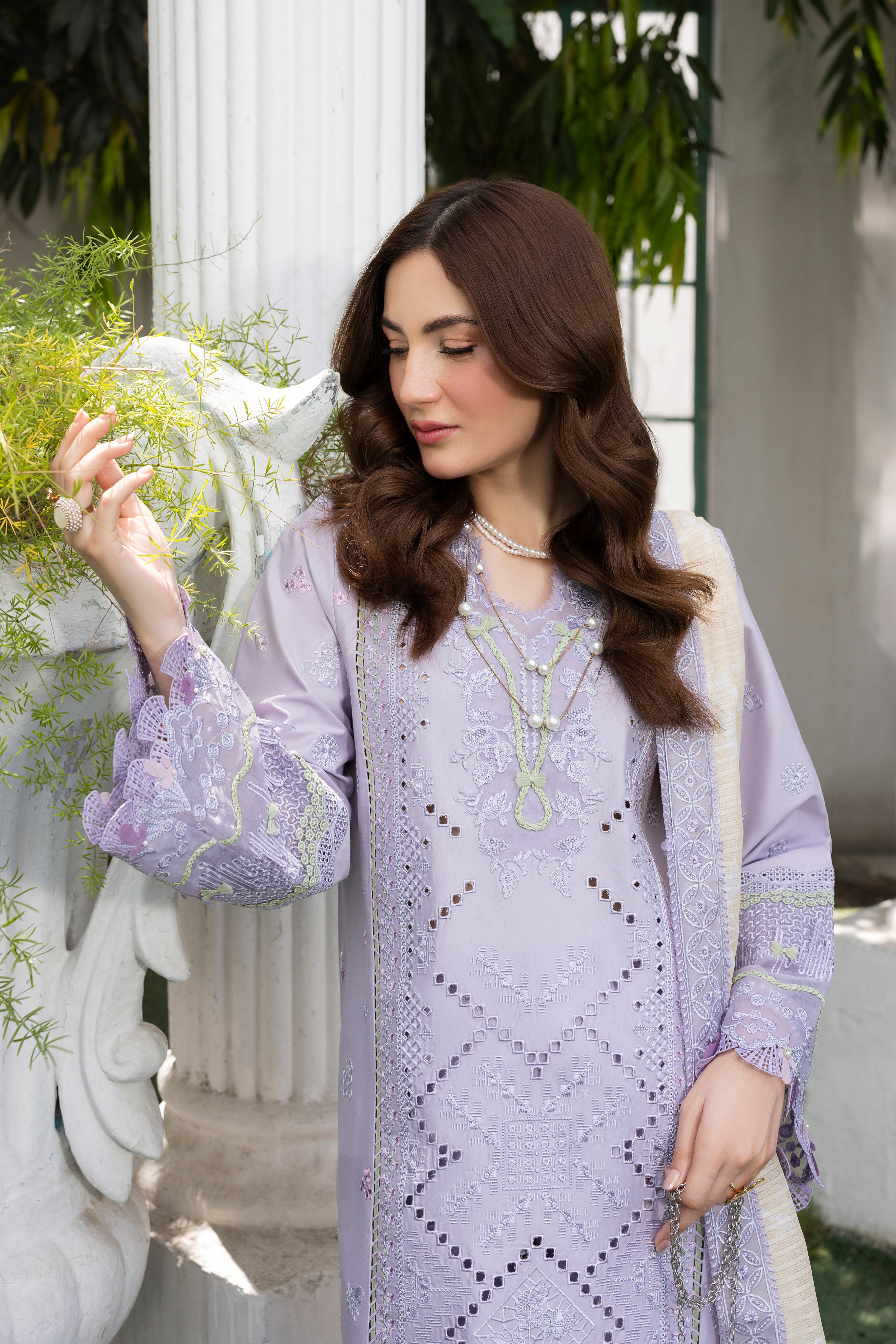 LAVENDER-LAWN EMBROIDERED-MBN-04