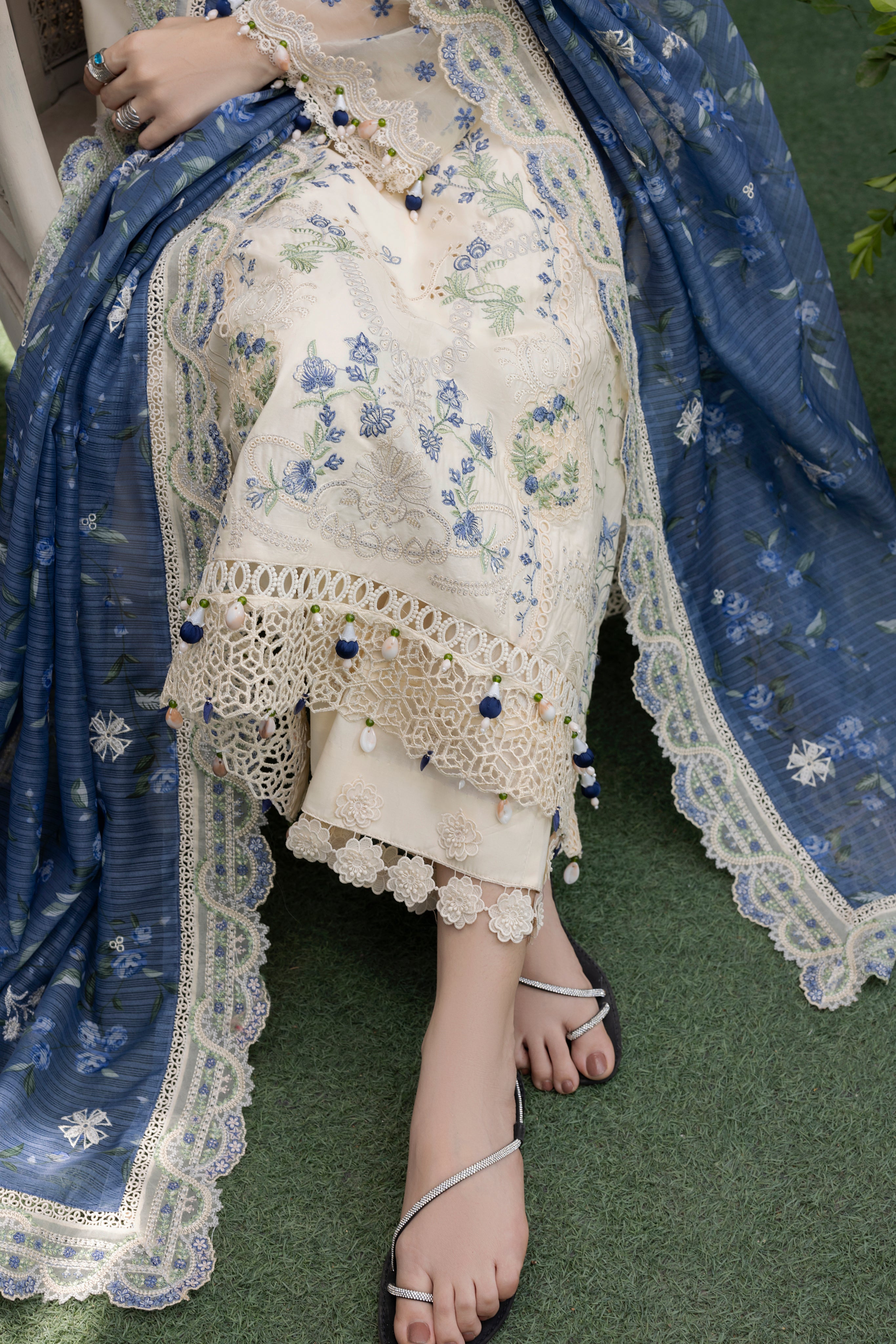 SNOW DROP--LAWN EMBROIDERED-MBN-03
