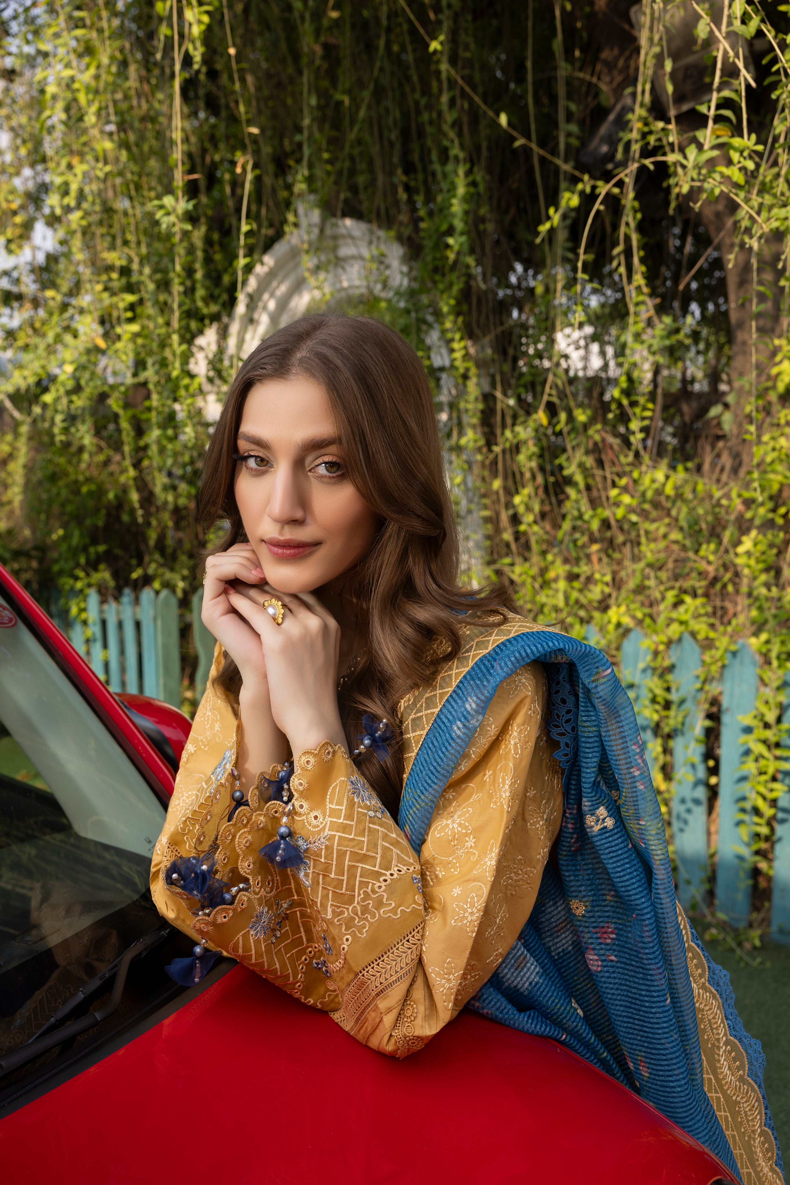 FLORENCE-LAWN EMBROIDERED-MBN-02