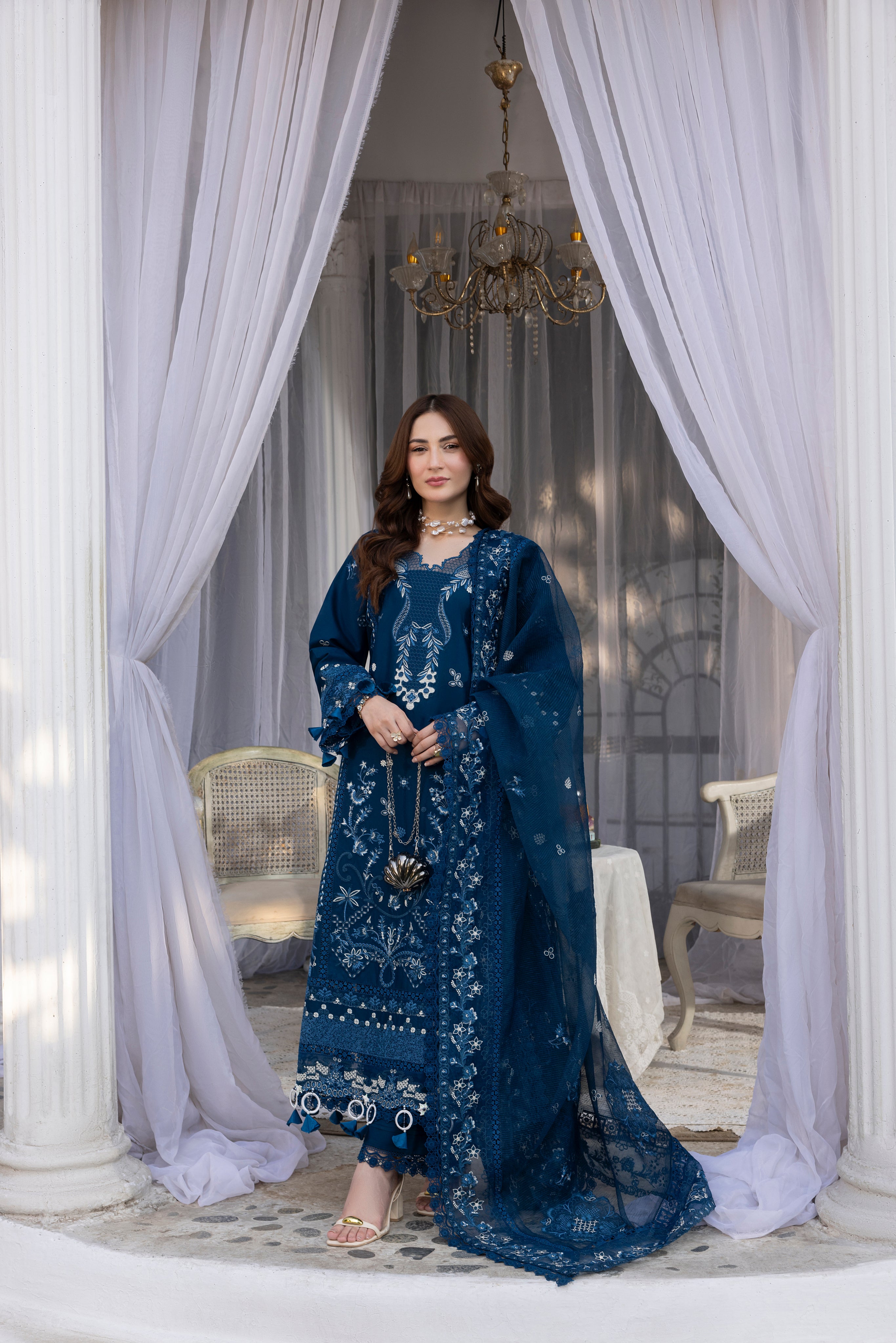 DAISY-LAWN EMBROIDERED-MBN-08