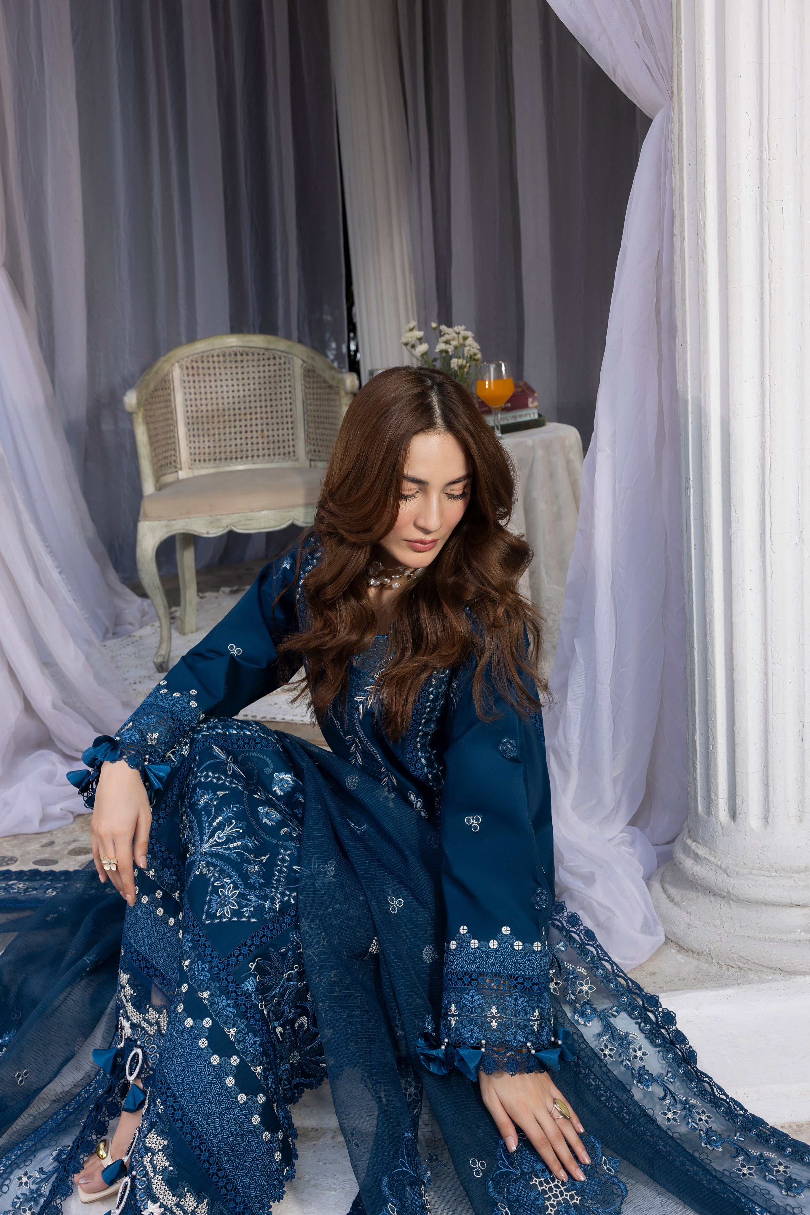DAISY-LAWN EMBROIDERED-MBN-08