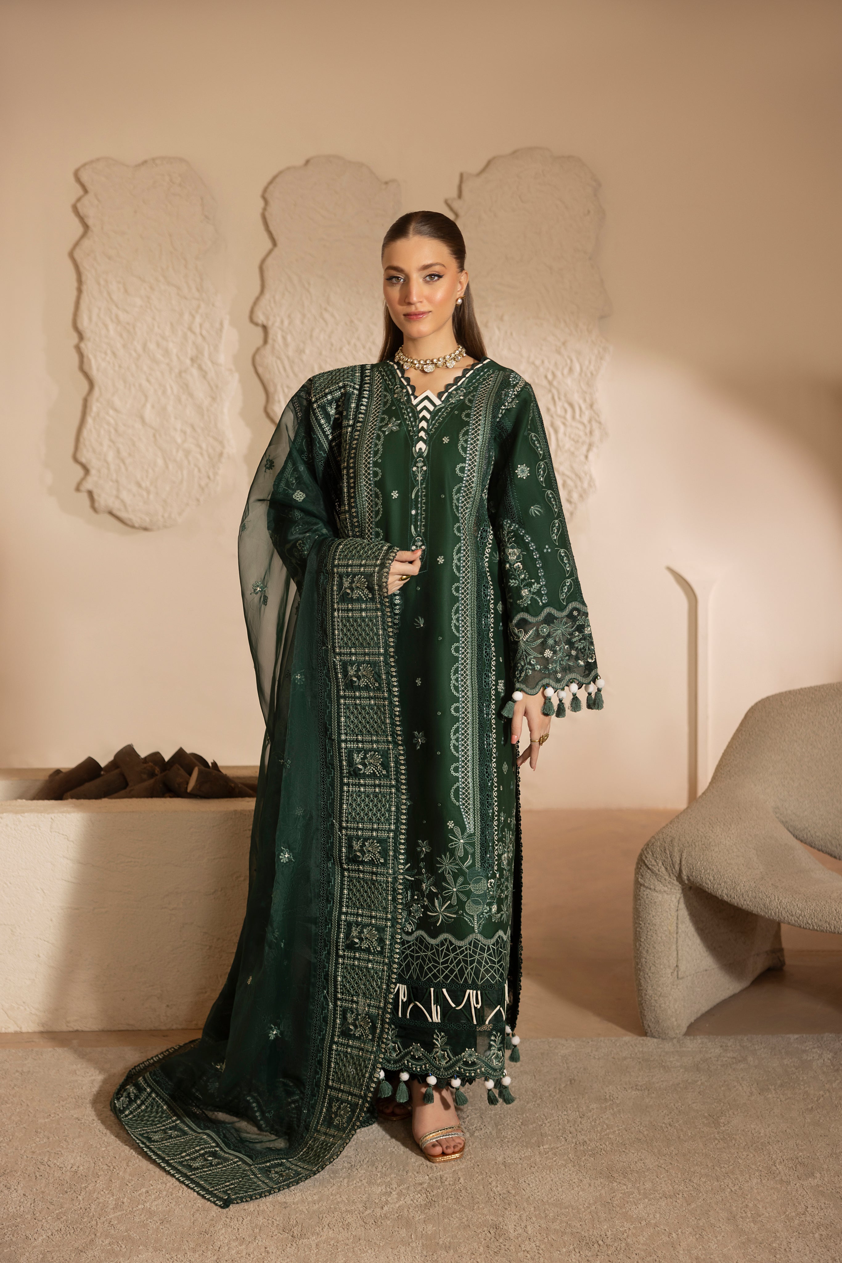 ZINIA-LAWN EMBROIDERED-MBN-07