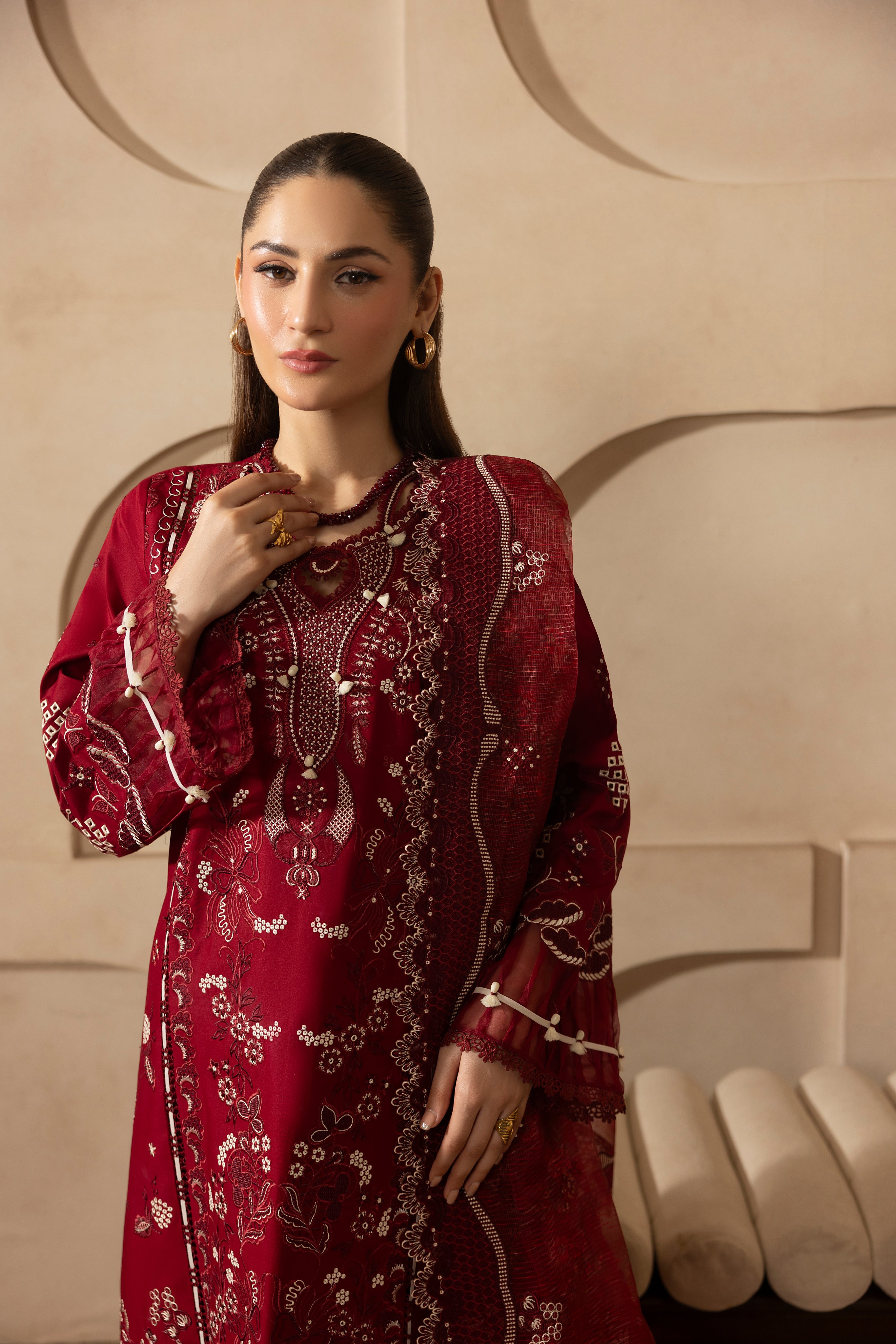 MARIGOLD-LAWN EMBROIDERED-MBN-09
