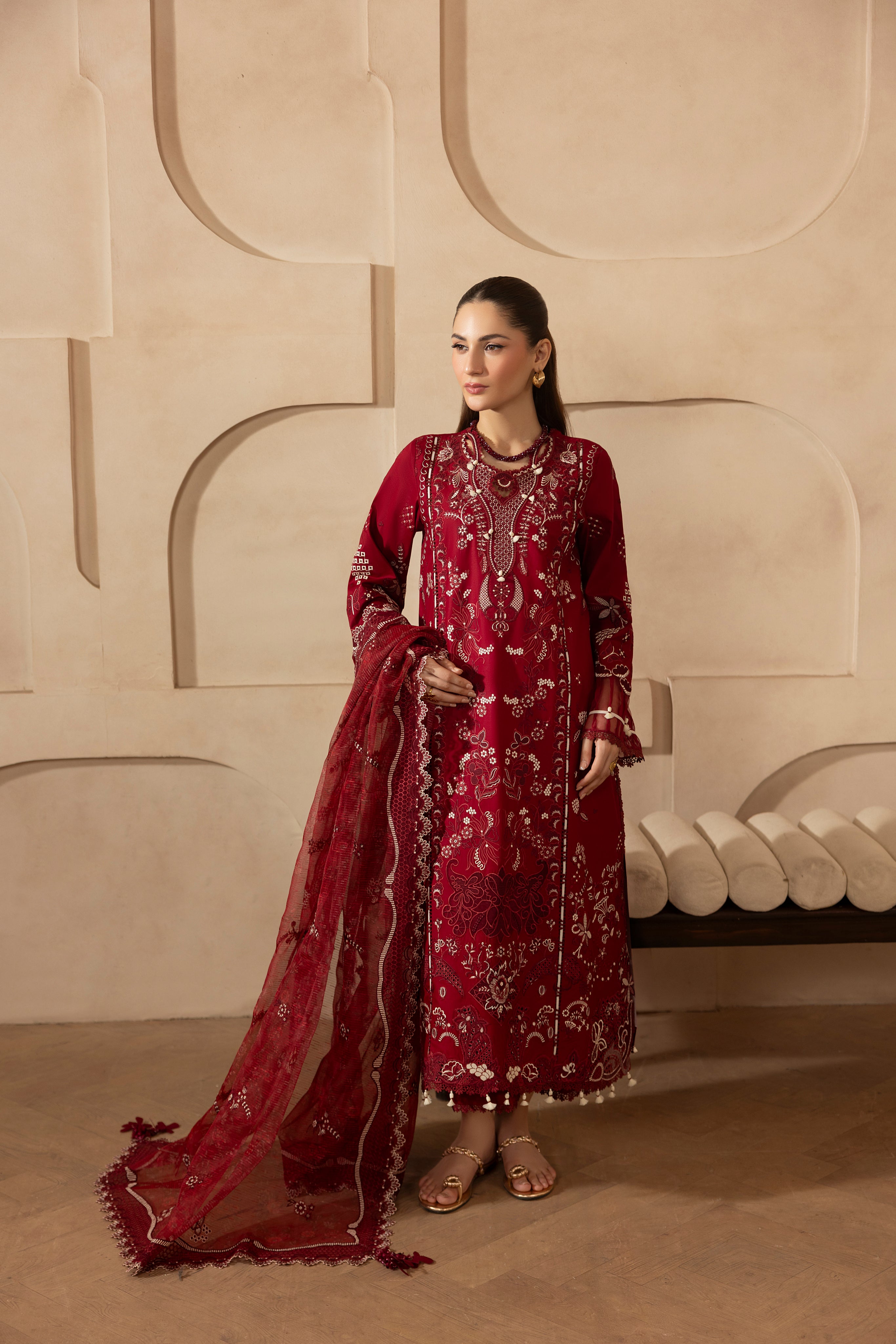 MARIGOLD-LAWN EMBROIDERED-MBN-09