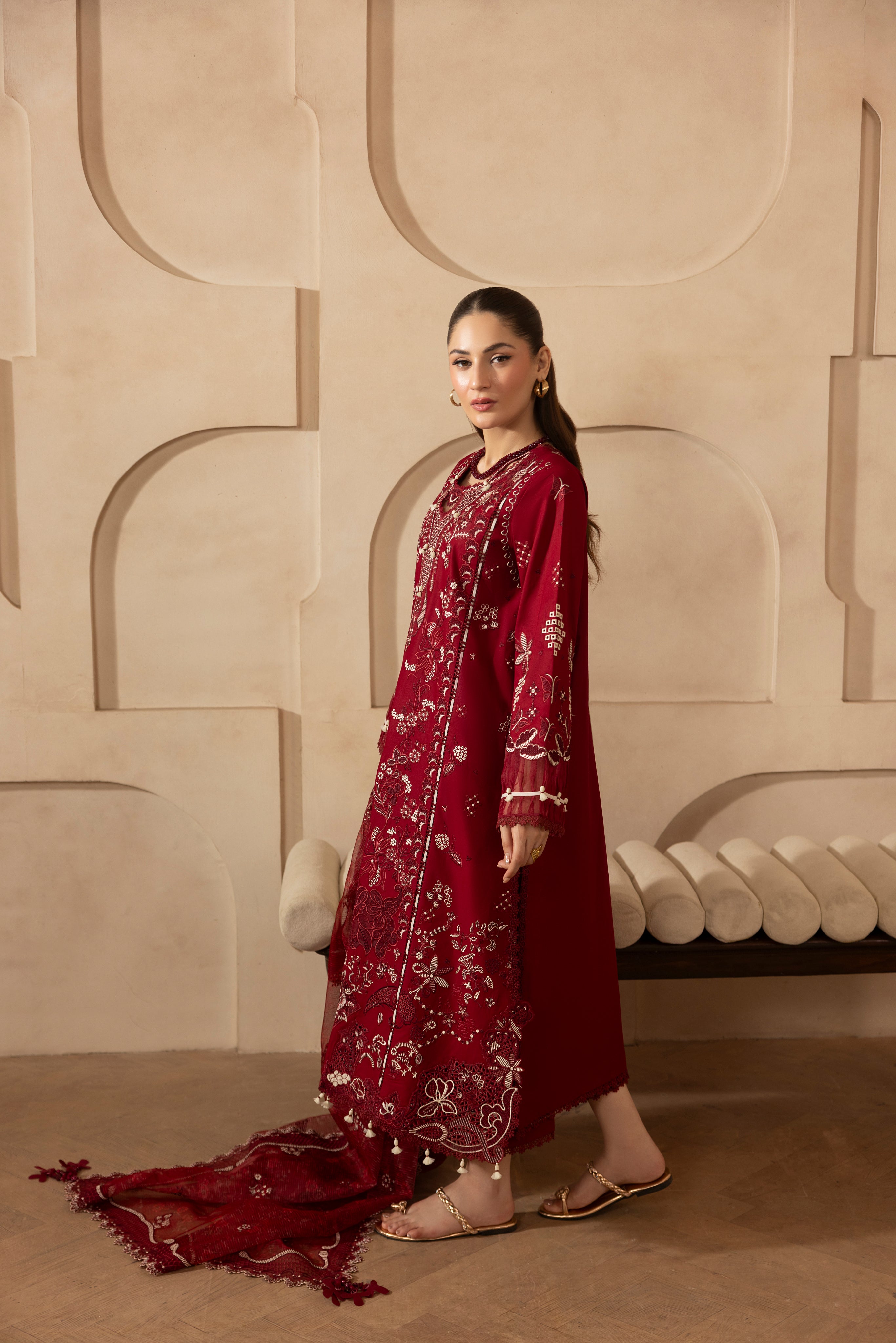 MARIGOLD-LAWN EMBROIDERED-MBN-09