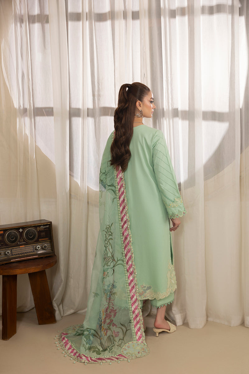 SAGE-CAMBRIC COTTON EMBROIDERED-