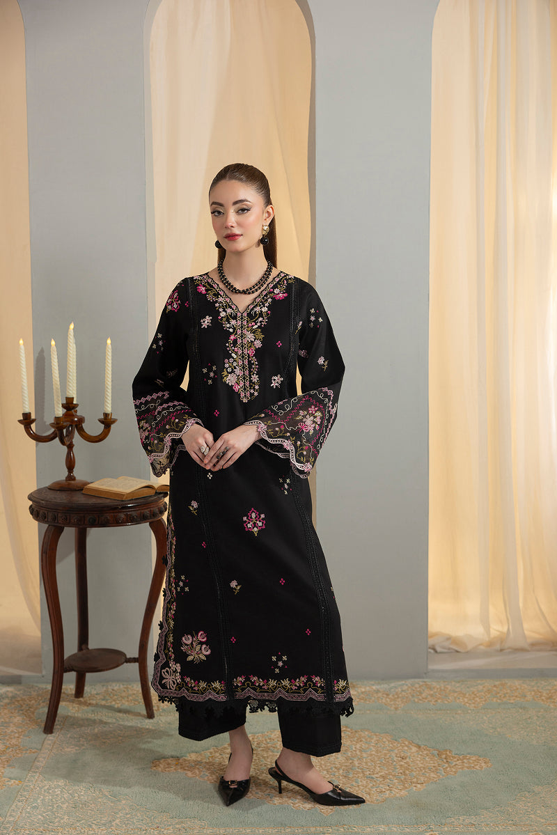 DAHLIA-CAMBRIC COTTON EMBROIDERED-
