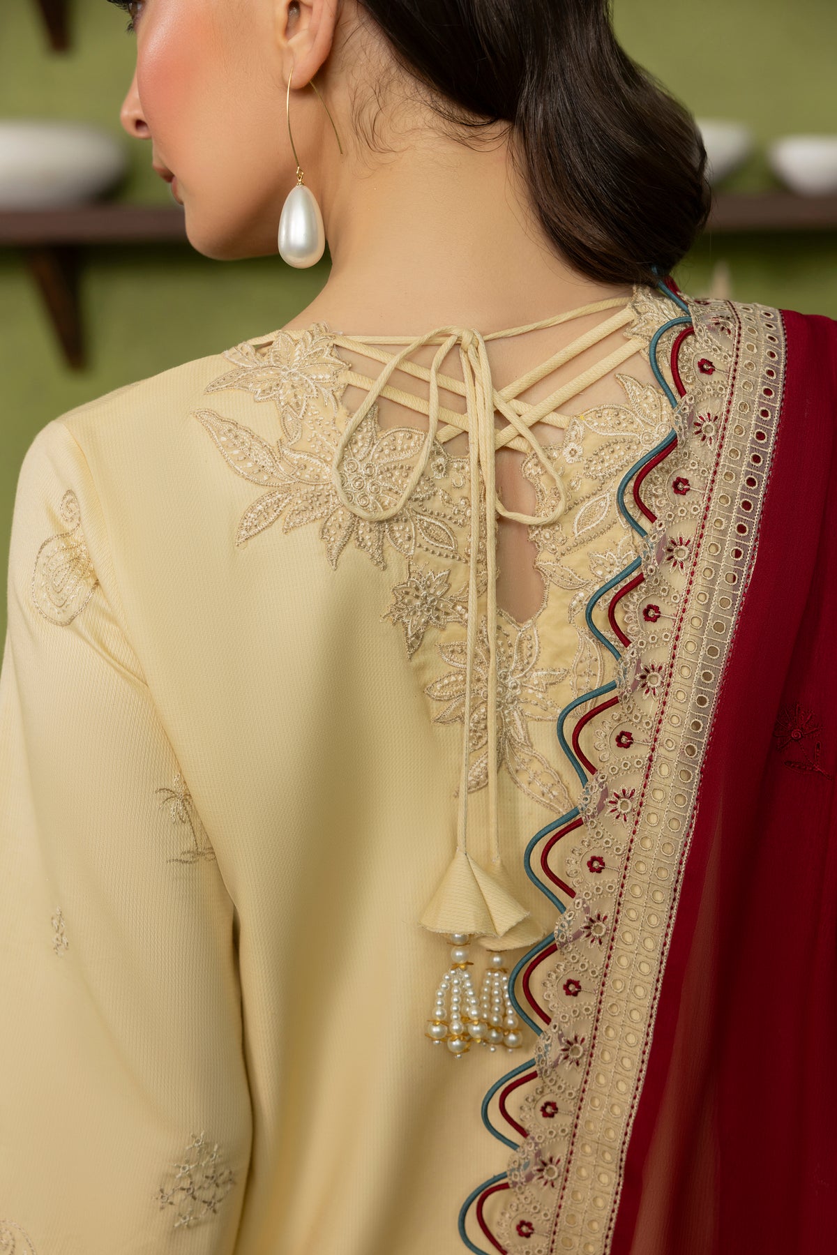 ROSEWOOD-CAMBRIC COTTON EMBROIDERED-10027