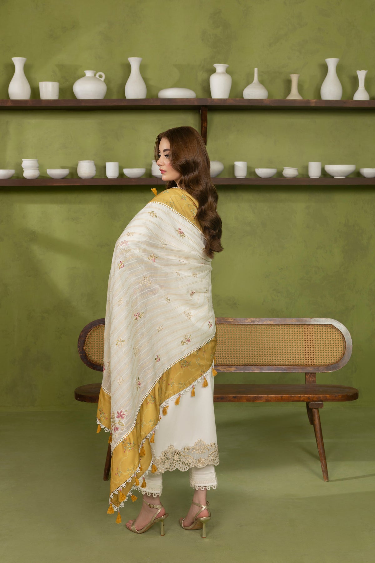 DOVE-CAMBRIC COTTON EMBROIDERED-10022
