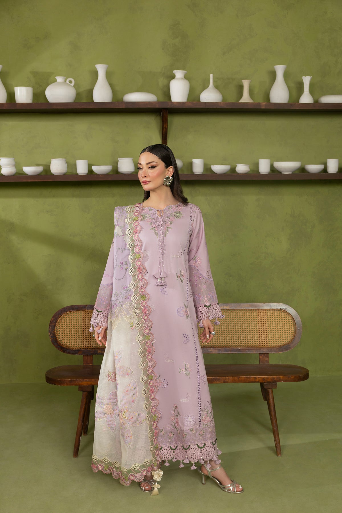 ORCHID -CAMBRIC COTTON EMBROIDERED-10021