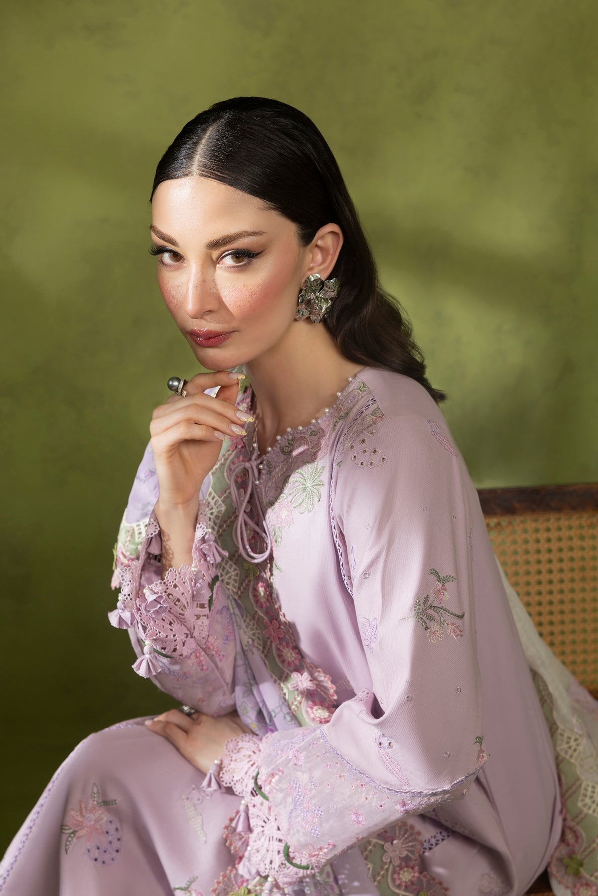 ORCHID -CAMBRIC COTTON EMBROIDERED-10021